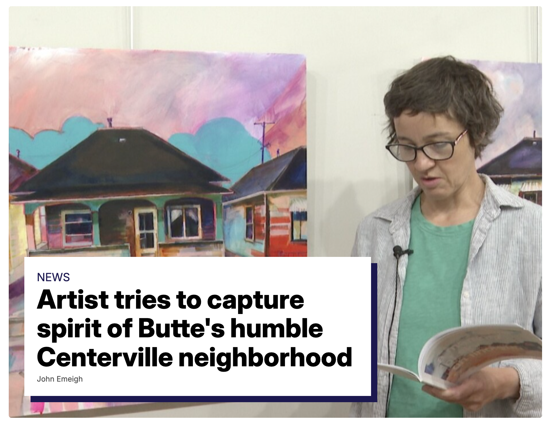Artist tries to capture spirit of Butte's humble Centerville neighborhood